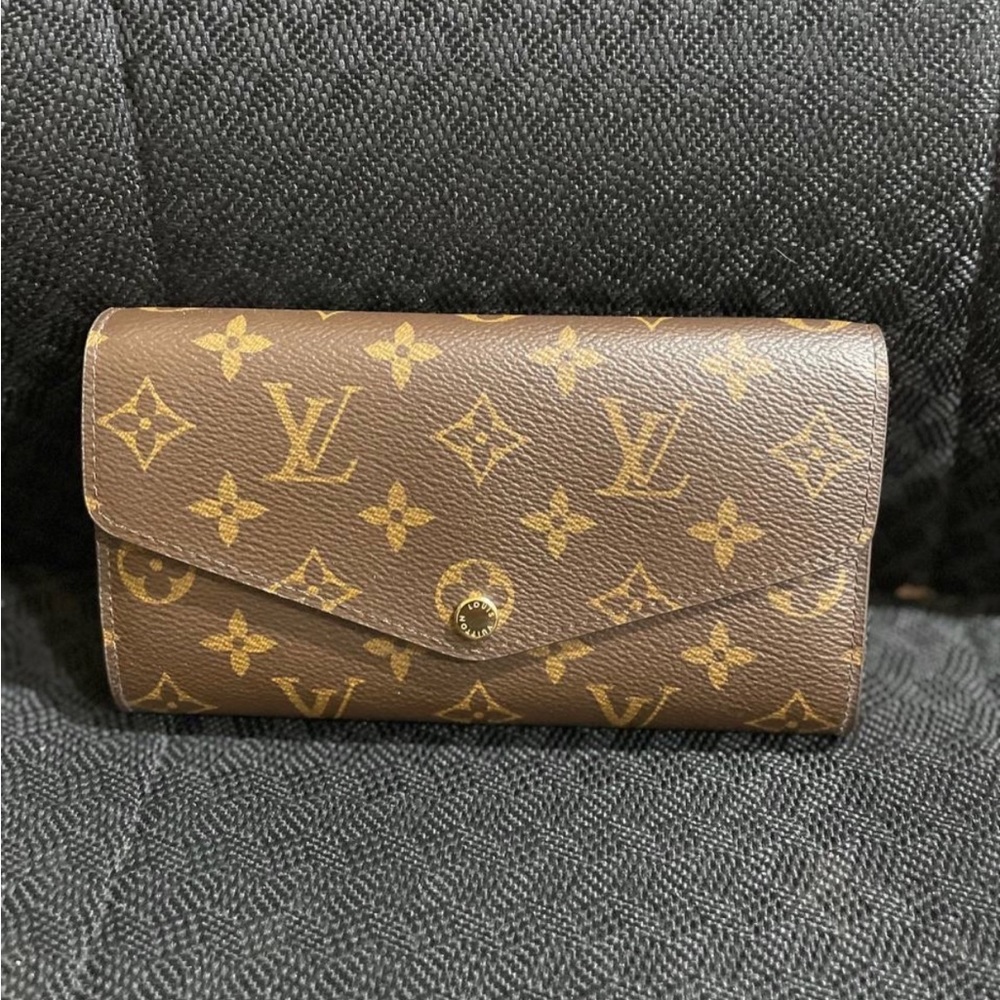 louis-vuitton monogram wallet pink Inside
